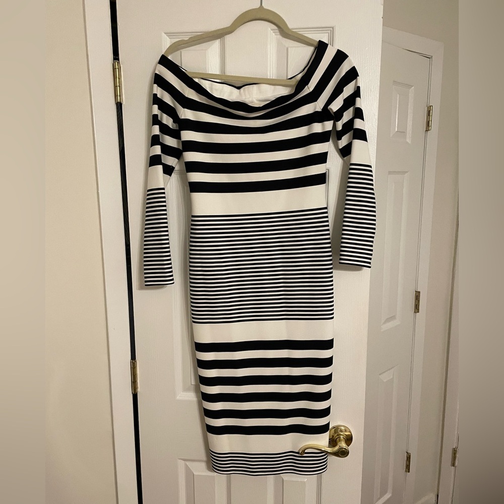Eliza J Off Shoulder midi dress